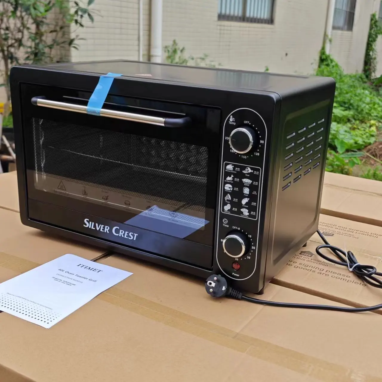 22L multifunctional electric oven for household use, with large capacity and customizable timed baking