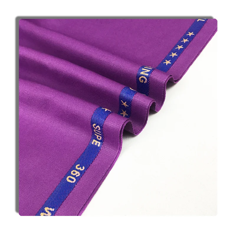 High quality dubai textile wholesale man coat TR selvedge shiny suit fabric