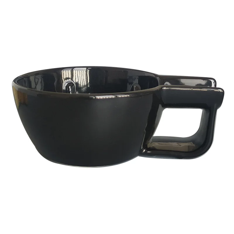 Новое поступление ручка с широким горлом цветок декоративная керамическая чаша для бритья кружка мужчин