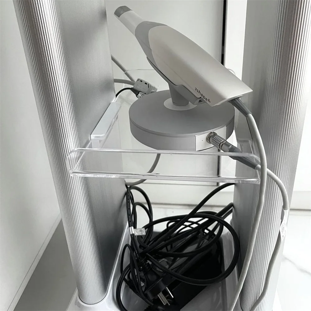 2 Drawers Dental clinic ultrasound scanner trolley Stand Beauty Instrument Trolly Tray ultrasound trolley cart With 4 Wheel