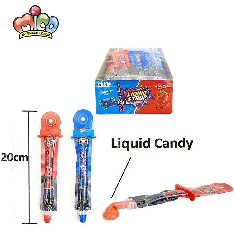 STRAWBERRY BLUEBERRY LIQUID CANDY  Long Strips of Liquid Sugar