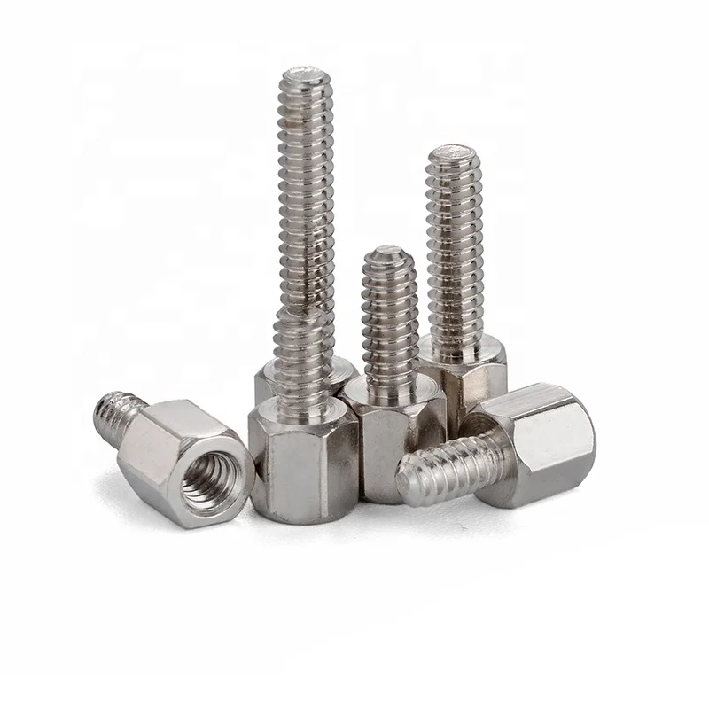 
BSPT Hex Nickel Plated Brass Spacing Screws Threaded Pillar Spacer Standoff For Electronics 