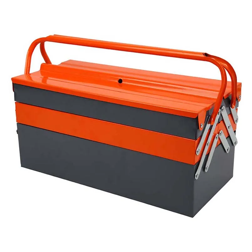 22 inch Double Handles Portable Metal Waterproof 118pcs Electric Drill And Hand Tool Box Cabinet With Metal Tool Box
