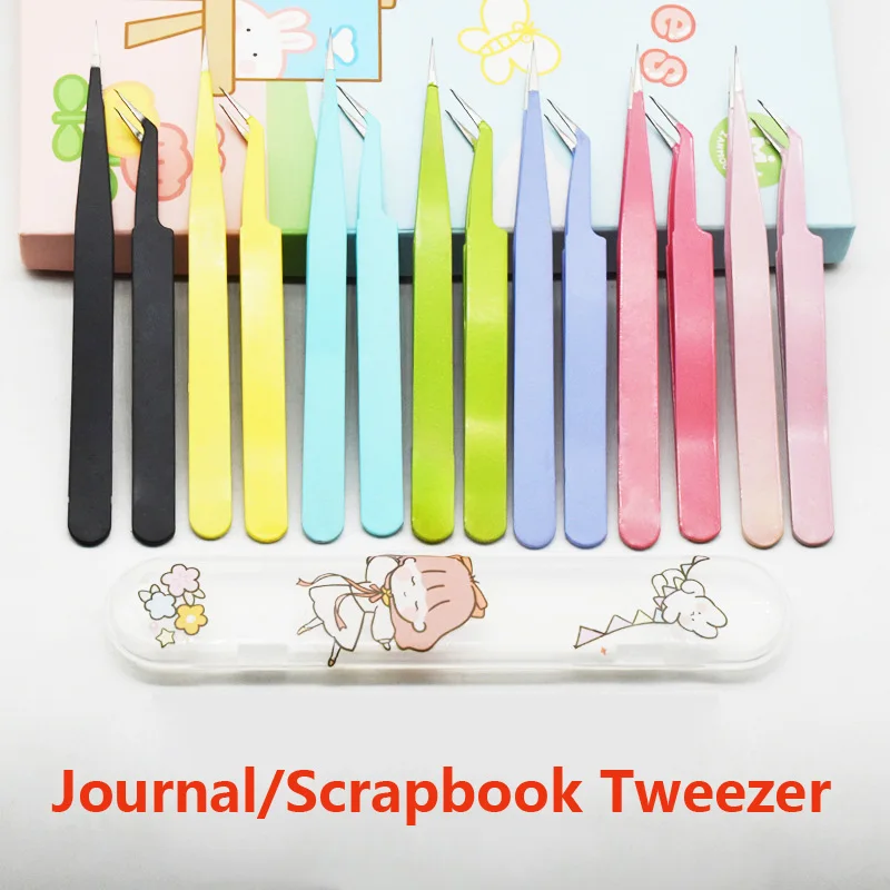 BWEAR all shapes and colors of Grafting Eyelash Journal Scrapbook Cuspidal Nail art Tweezers