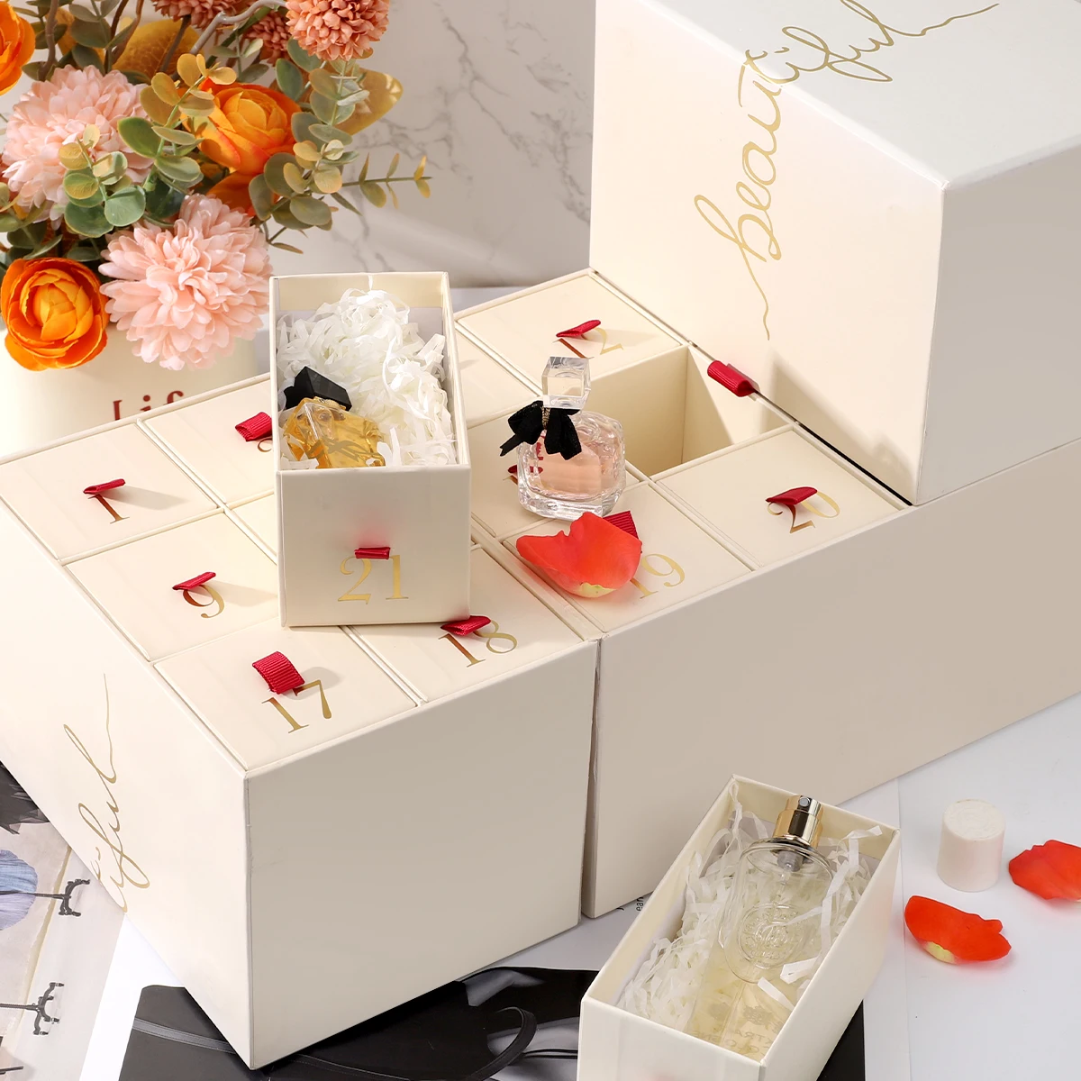 Christmas Advent Calendar Gift Box Calendar Box For Roses Empty Advent Calendar