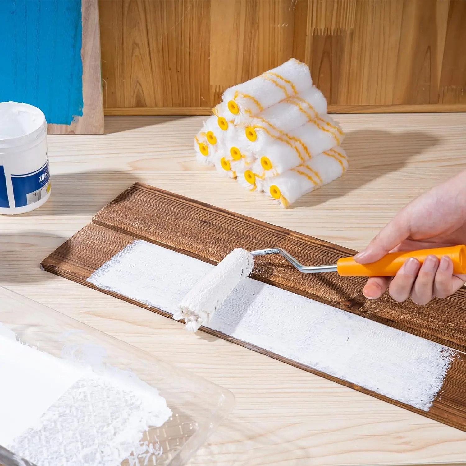 Мини-детский 4-дюймовый роликовый ролик с рамкой