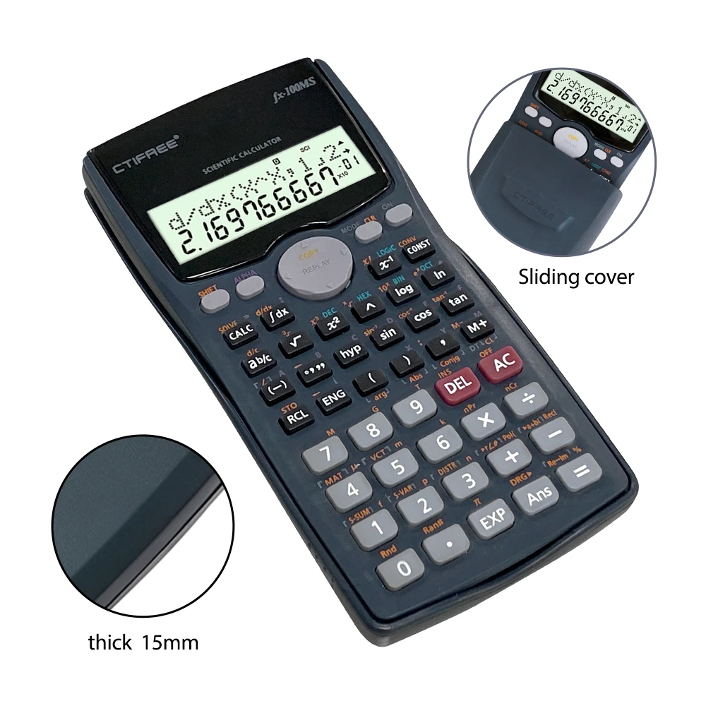 Student Science Calculator Examination Function Office School Supplies Battery fx 100 Scientific Calculator Promotion Stationery