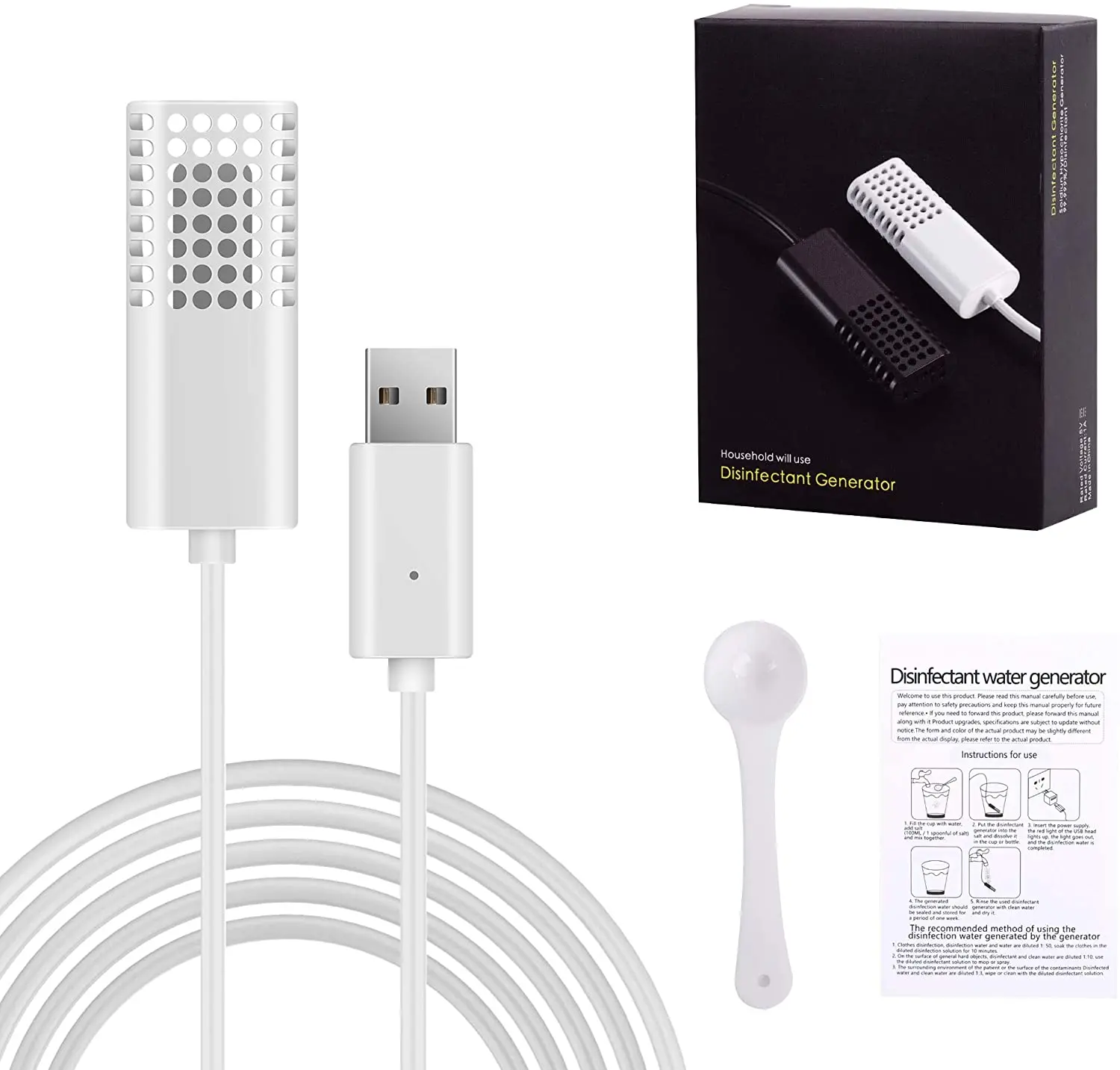 USB самодельный стерилизованный портативный электролитический генератор гипохлорита натрия для удаления различных