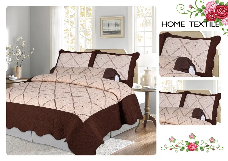 Boryard Вышивка Комплект покрывал лоскутного шитья микрофибра постельное одеяло, одеяло, покрывало для спальни