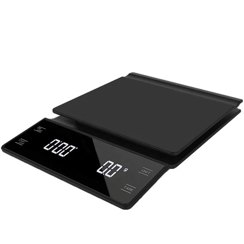 Household Baking Kitchen Weighing Led Display Electric Mini Drip Digital Coffee Scale Coffee Weighing Scale Timer