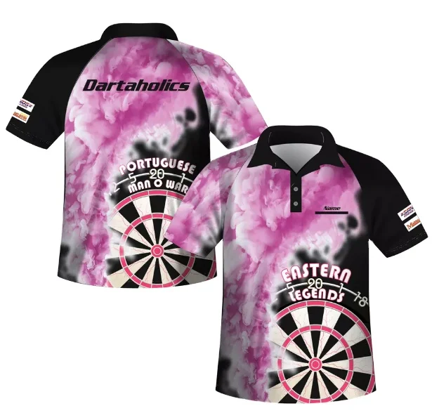 Custom polyester quick dry sublimated darts shirts