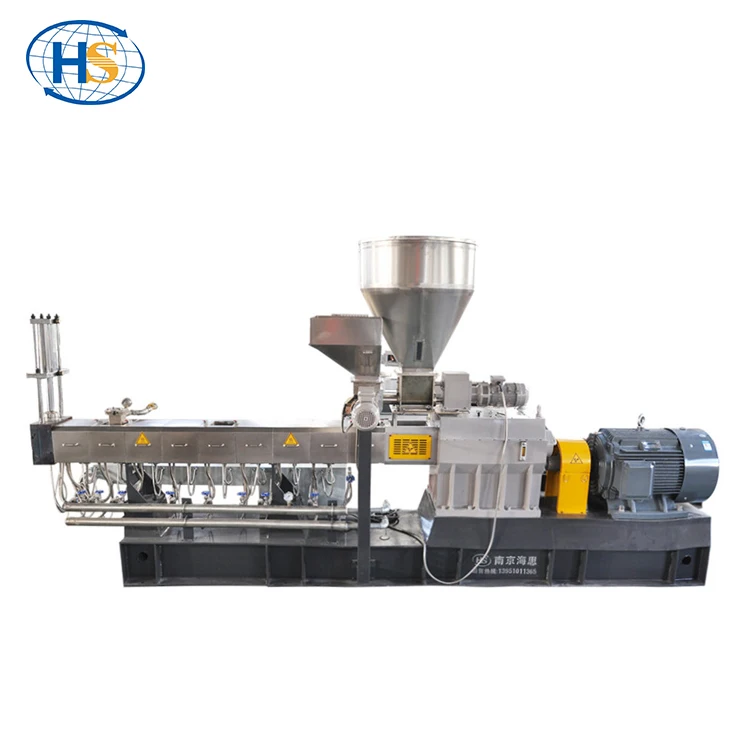 high configuration for wire cover plastic pellet making machine with underwater pelletizing twin screw compounding extruder