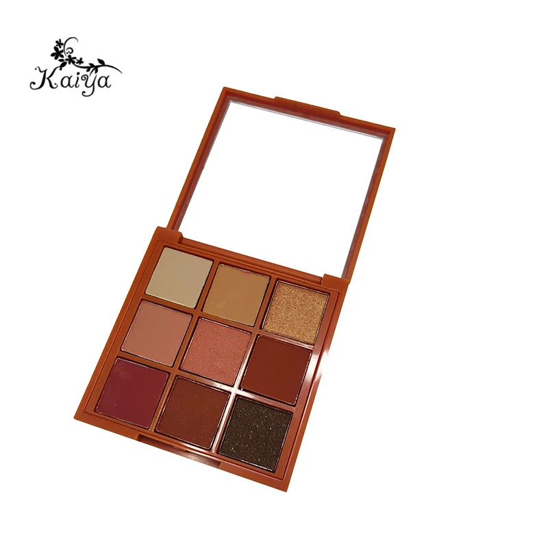 High Quality Cosmetic Matte Glitter Metallic 9 color Eyeshadow Private Label Vegan Formula Custom Eyeshadow Palette