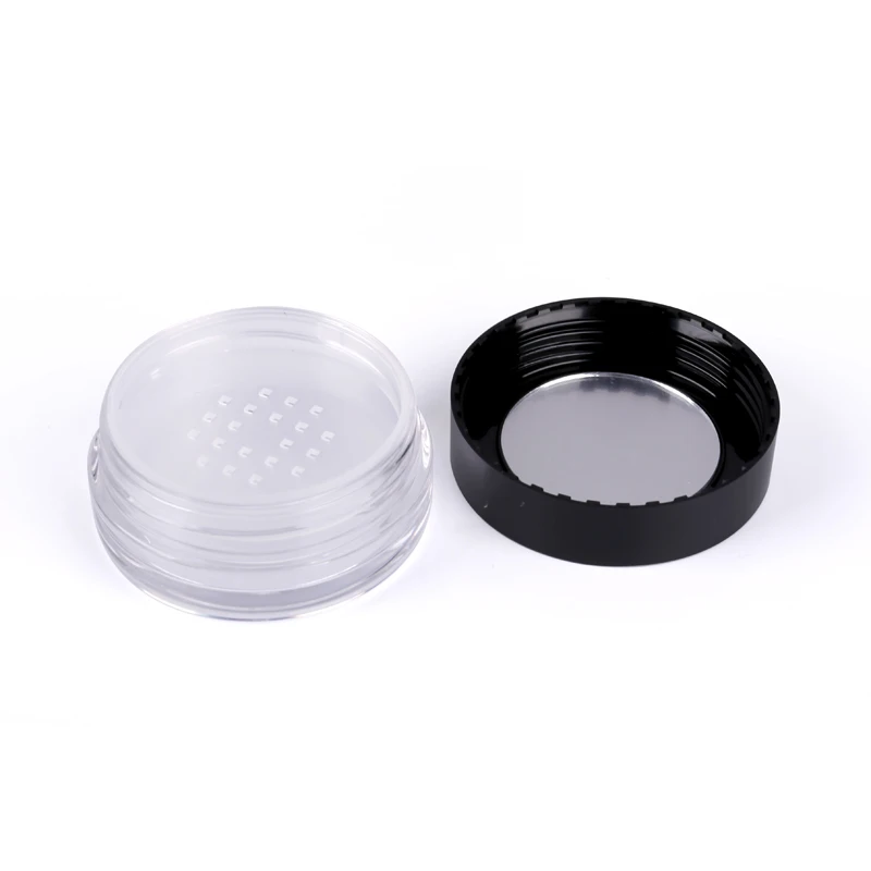 Роскошные банки для пудры рассыпчатая пудра с крышками оптовая продажа пустые круглые незакрепленные косметические KAIDI ABS перерабатываемые тиснения