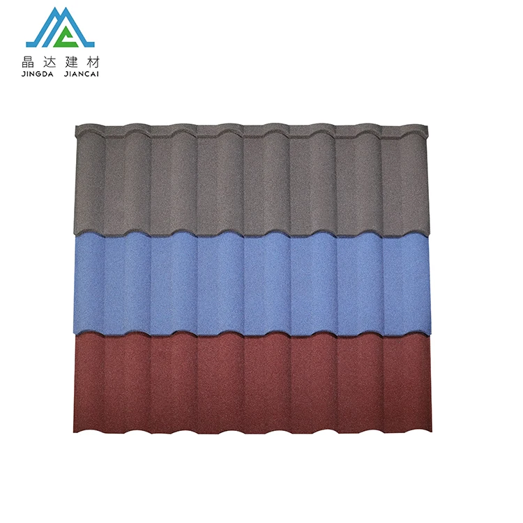 Bangladesh Malawi Iron Galvanized Corrugated Sheet Color Stone Coated Metal Roof Tile