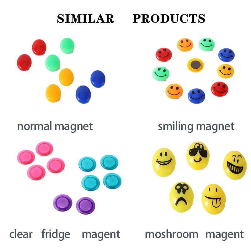 High quality colorful whiteboard magnets permanent ferrite magnet 40mm small size
