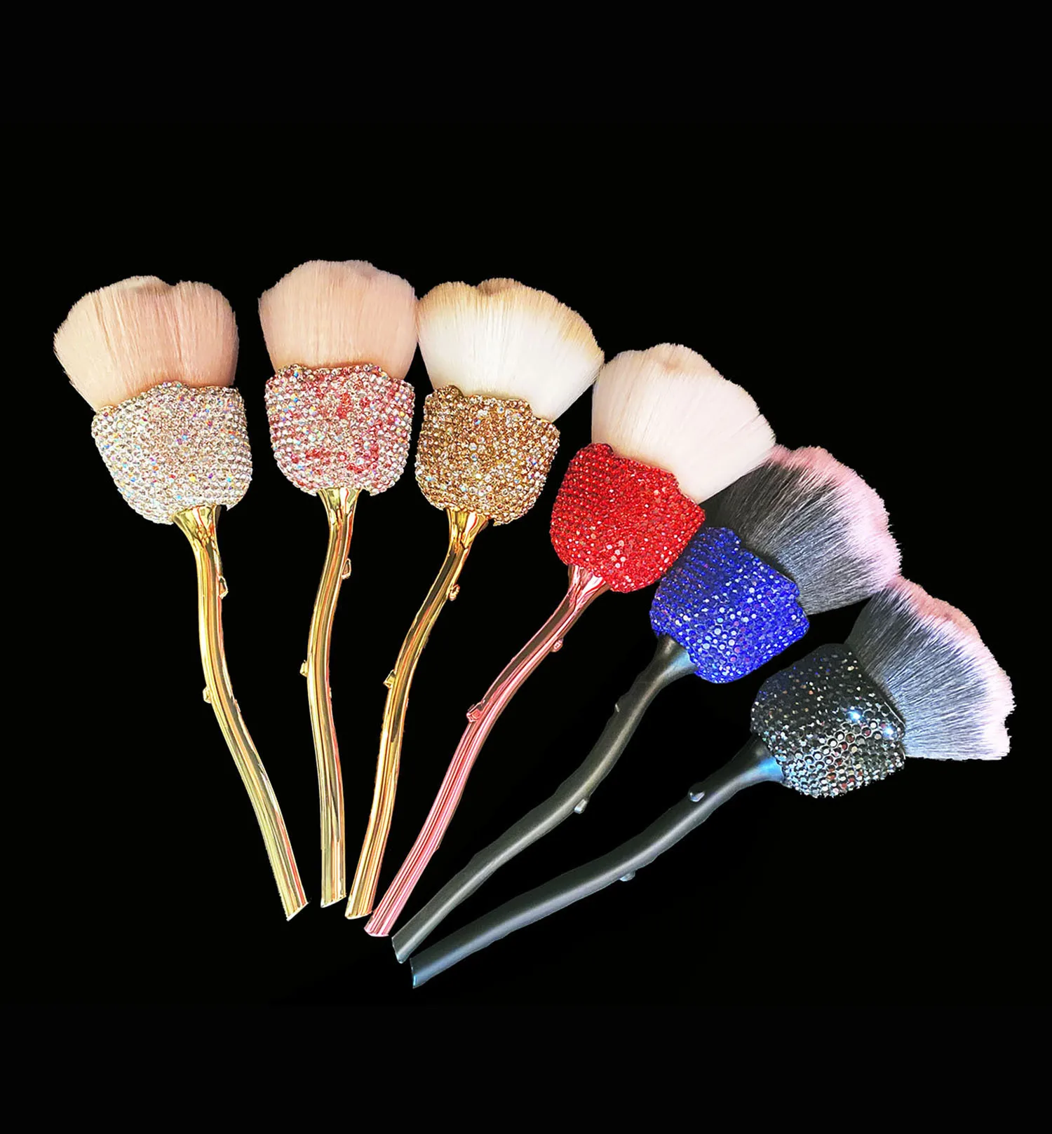 Destly Diamond nail art tool brush Beauty new product nail dust cleansing brush Rose Flower nail brush
