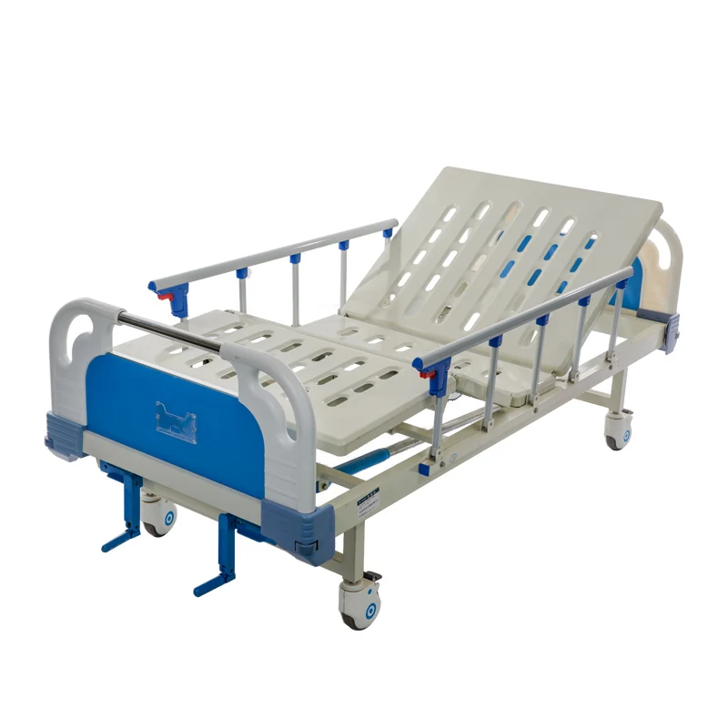 Two Crank Medical With Hospital Bed Mattress Lit Medical Bed