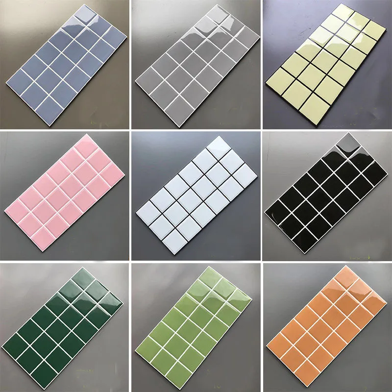 Nordic Morandi color strip checker brick 300x600mm bathroom balcony wall brick bathroom background wall tiles