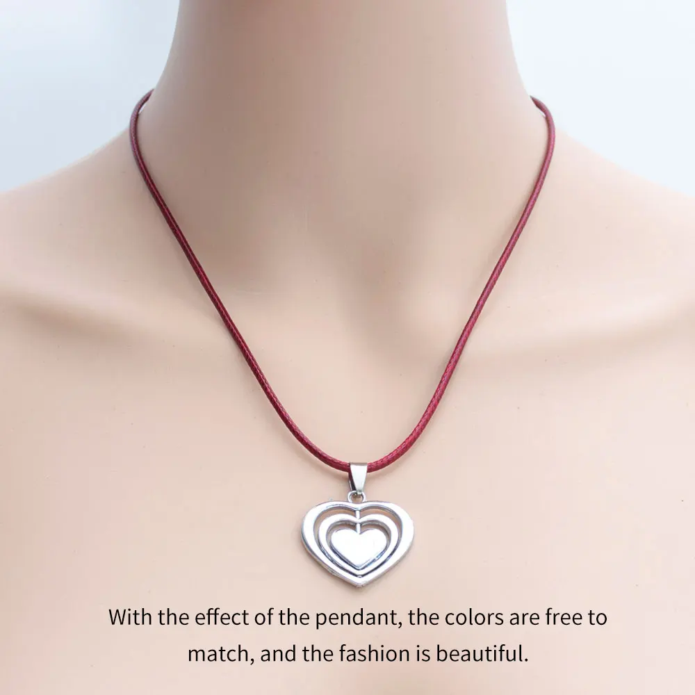 DIY Jewelry Accessories Wholesale 45cm+5cm Chain Lobster Clasp 2mm Black Wax Cotton thread Necklace Rope