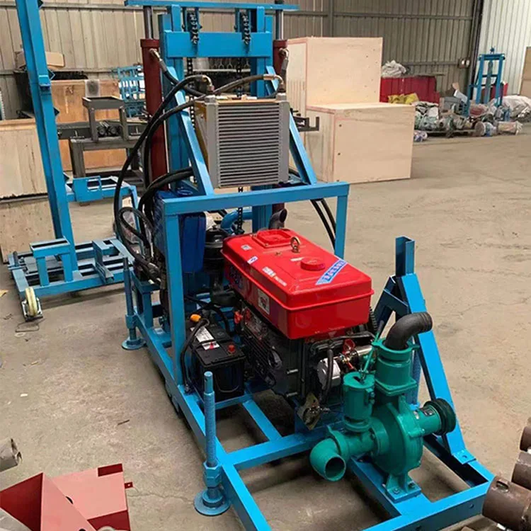 Quality efficient manufacturing 100m 200m commercial water drilling rig machine price rock well drilling machines