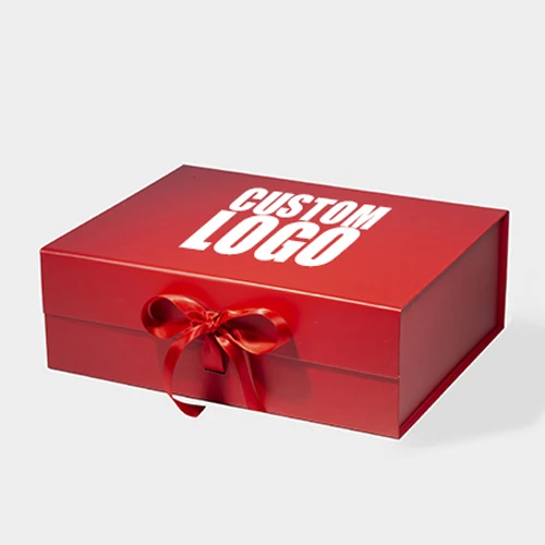 Custom Logo Luxury High End Folding Apparel paper box foldable magnetic Hard clothing Corrugated Packaging Box