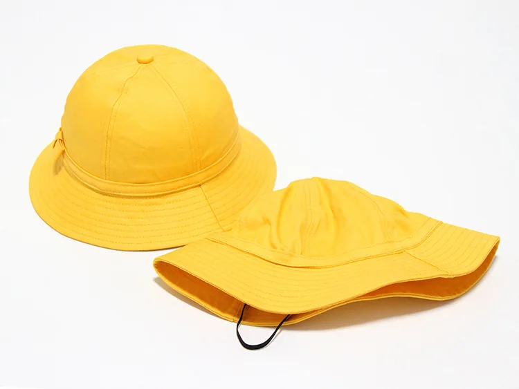 Детская шапка с индивидуальным логотипом, японские ученики детского сада, шапки Боб, пляжная шляпа с принтом солнца для мальчиков и девочек, желтая шляпа