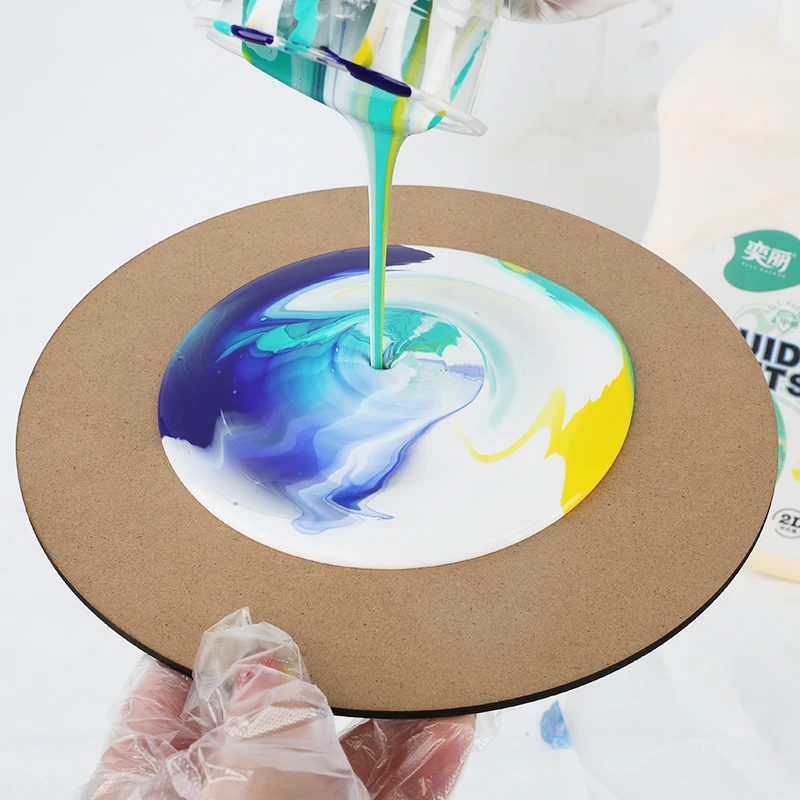 Pop Art Acrylic Painting Ready For Fluid Craft 2L Acrylic Pouring Paint