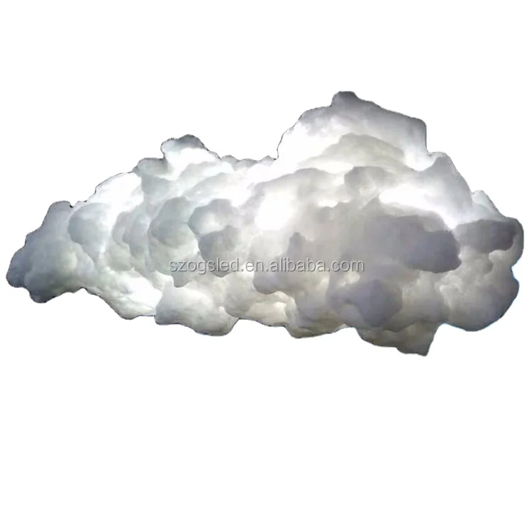 Led Hanging Modern Nordic Lamp White Cloud Chandelier Light for Indoor Living Room Dining Room