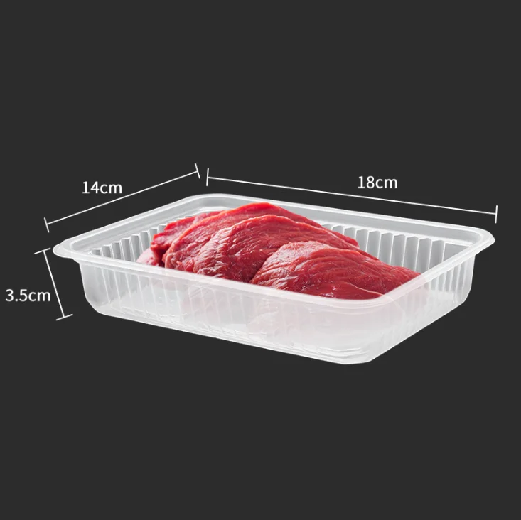 Вакуумный формованный экологичный одноразовый лоток для замороженных продуктов упаковка белого мяса блистерная пластиковый