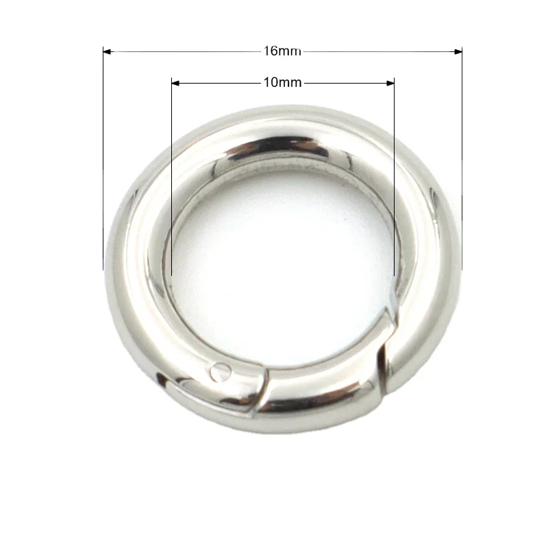 pvd nickel plated stainless steel spring ring clasp round claw spring ring clasp hook machine