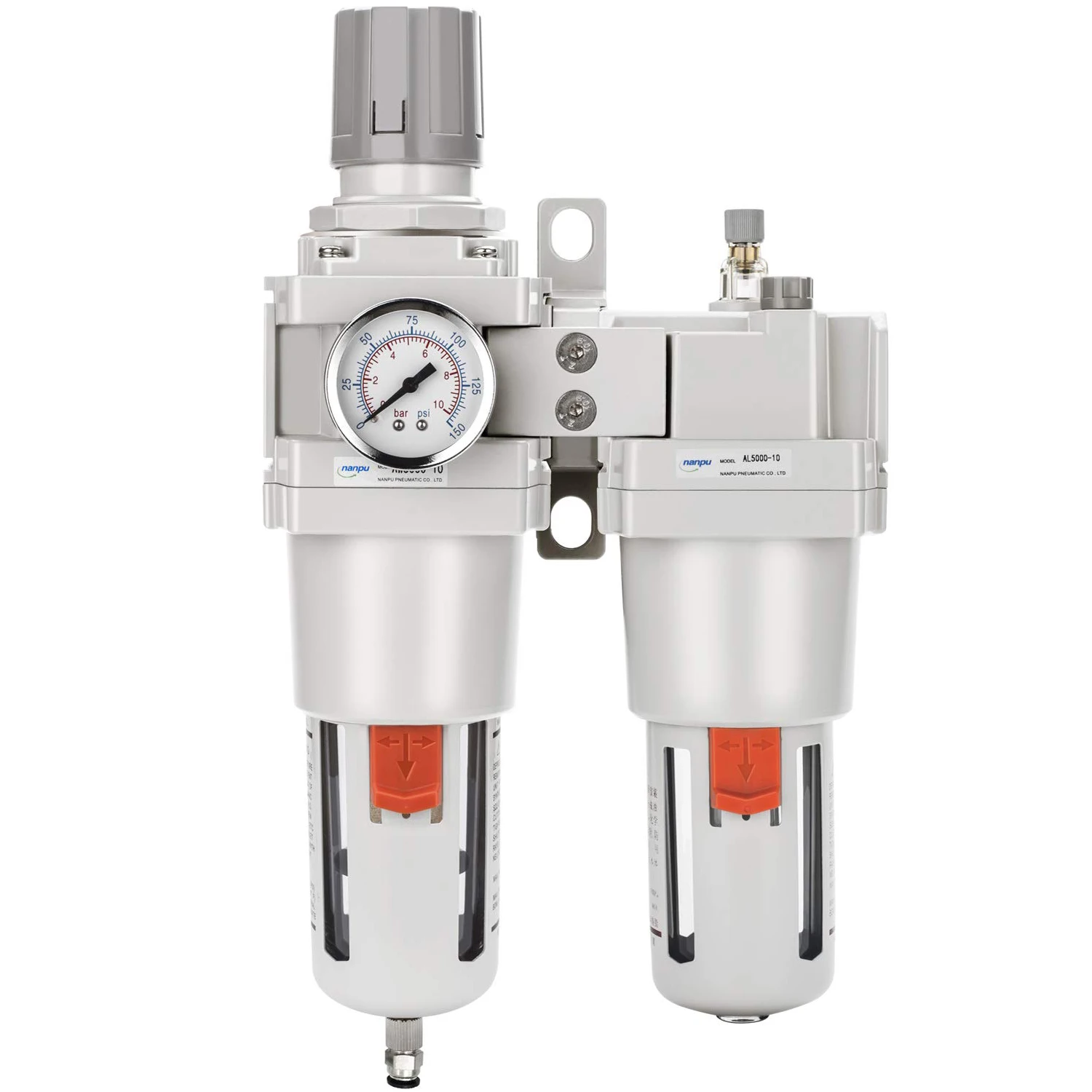 NANPU SMC FRL Air Source Treatment Filter AC2010 AC3010 AC4010 AC5010 BSP Pressure Reducing Valve Oil-water Separator Regulators