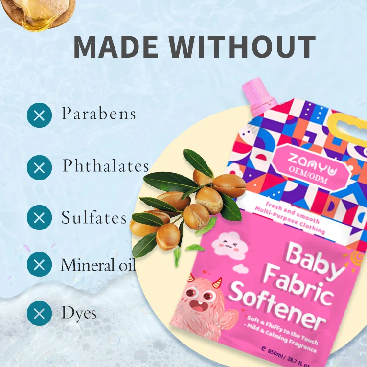 Private Label Clothes Softener Laundry Soap And Detergent Natural Fabric Softener Scent Booster Laundry Fabric Softener