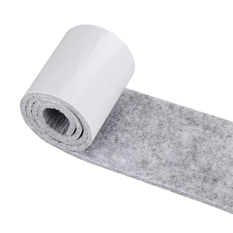 High quality furniture felt tape roll self adhesive felt furniture pads for desk chair legs