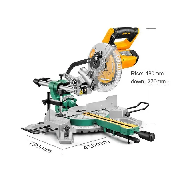 190mm 1500W Sliding Miter Saw Aluminium Wood Plastic Cutting Sliding Miter Saw