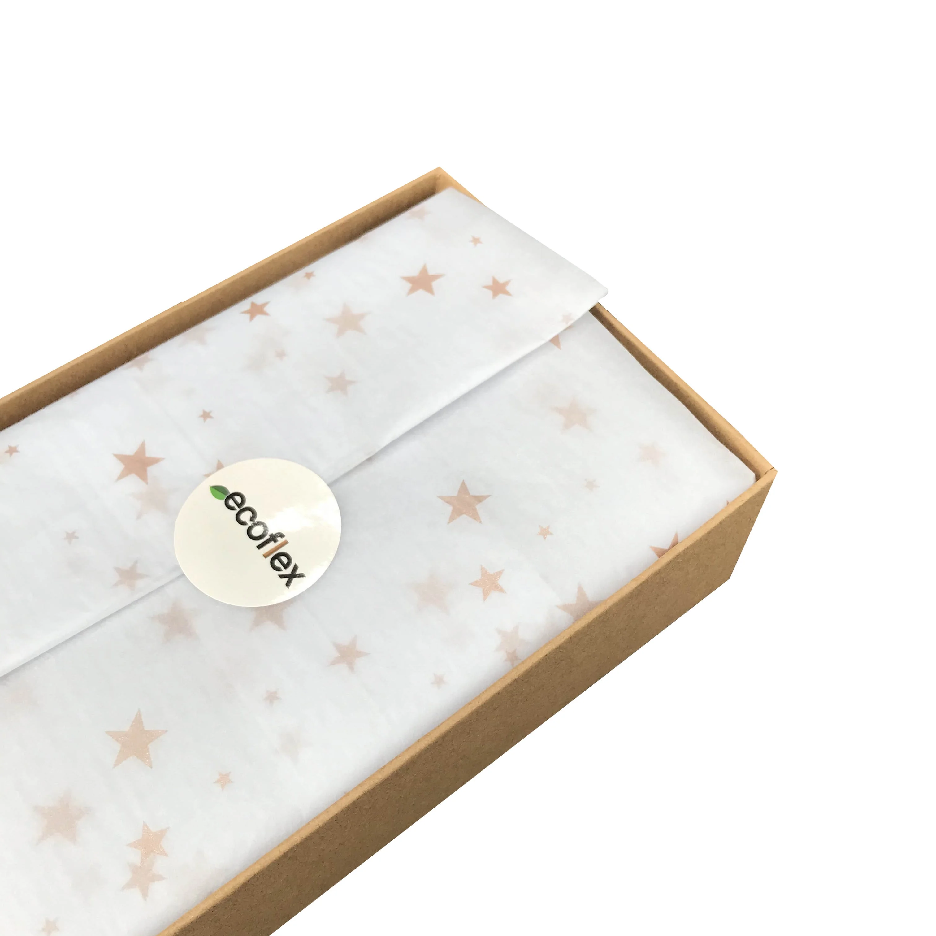 17 Gsm Customised Rose Golden Star Disposable Gift Wrapping Tissue Paper