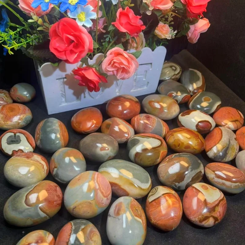 Hot Sales Ocean Stone Eggs Healing Gemstone Natural Crystal Que Sera Stone Eggs Customized For Women