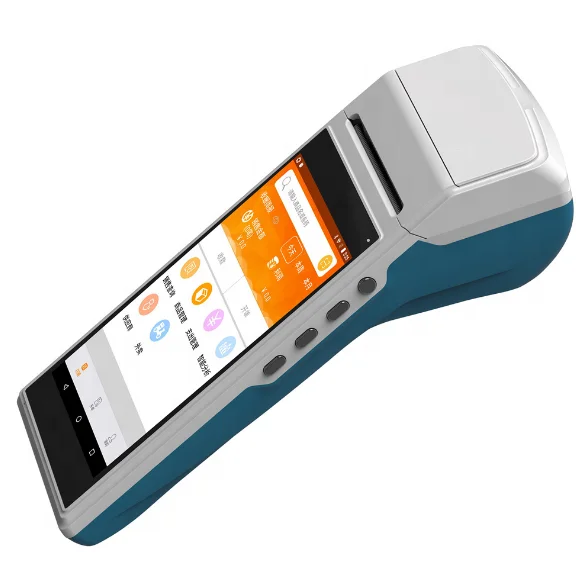 1D 2D Barcode Scanner 58 Printer 4G Blue Tooth WIFI NFC Android PDA