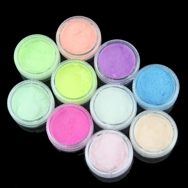 Manufacturer Phosphorescent Pigment Glow In The Dark Powder for Face Lips Nails Body