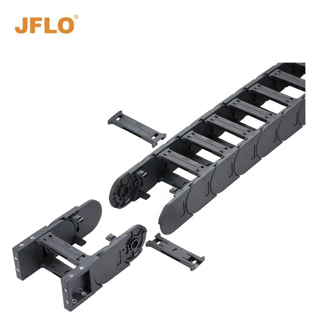 J45Q.1.S Nylon Plastic Electric Cable  Chain Bridge type both side opening  Drag Chain