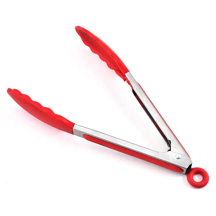 Kitchenware Grill DIY Cooking Non Stick BBQ Clip Locking Food Tongs Stainless Steel Kitchen for Toast Salad Bread