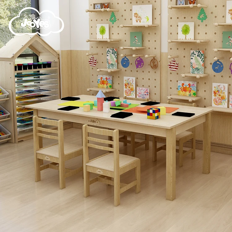 Children study and wood lego table children play table for kids