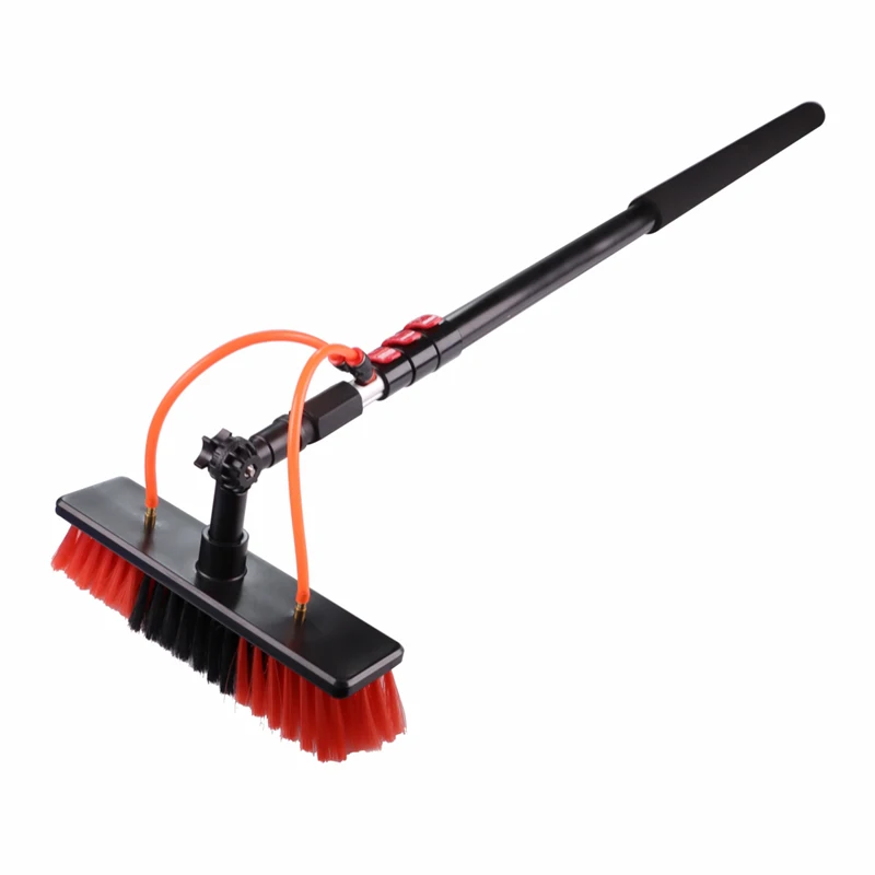 Extentool 9m telescopic water fed poles brush for solar panel wash cleaning system equipment