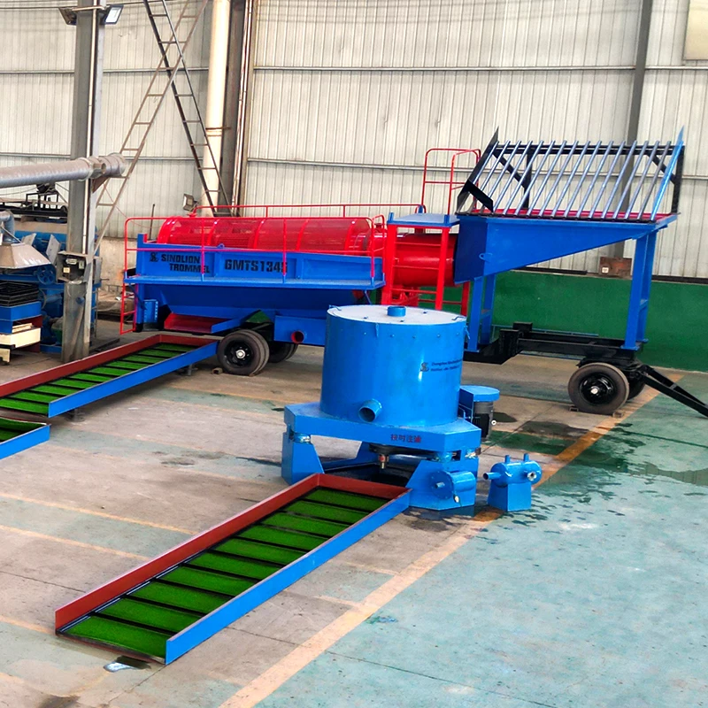 10 тонн Золотая моечная установка горное оборудование аллювиальная Машина для мойки золота