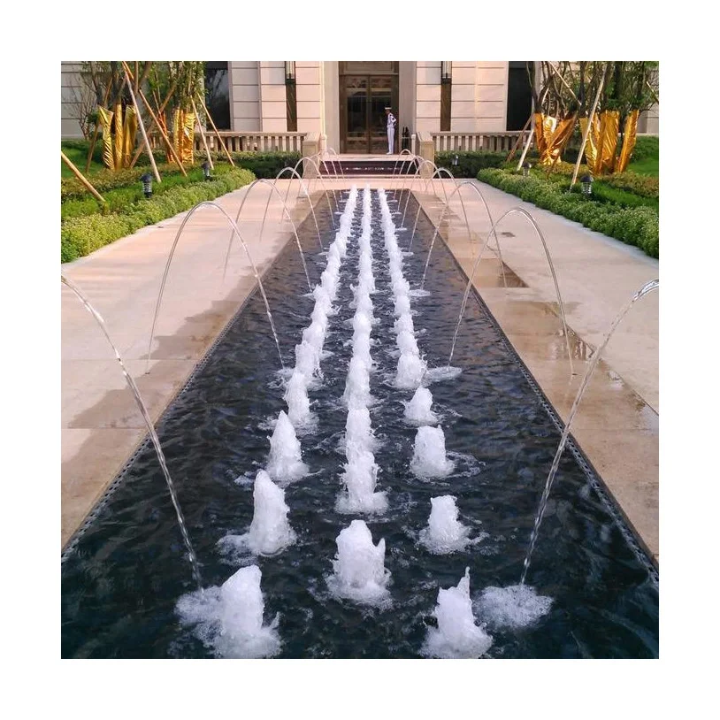 Cheap Garden Laminar Jet Floor Fountain Nozzle with built-in RGB Light Large Size Water Laminar Jet Fountain Nozzle