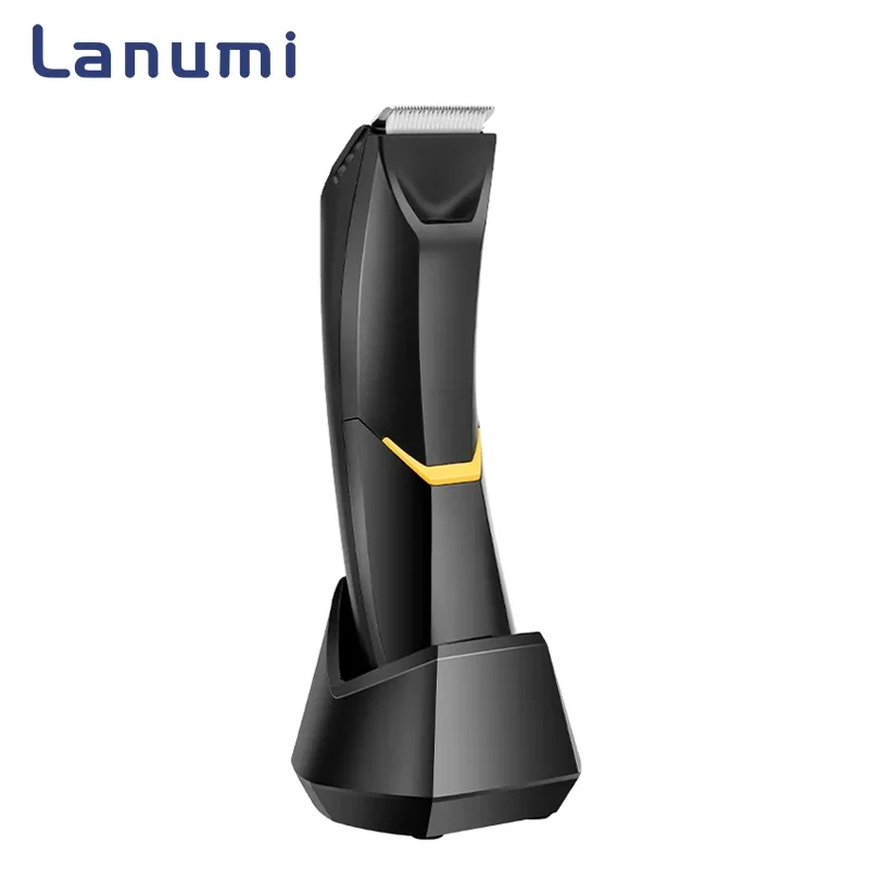 Lanumi SH-2278 Waterproof Rechargeable USB Cordless Electric Shaver Professional Trimmer Body Arm Waist Groin Hair Clipper LCD