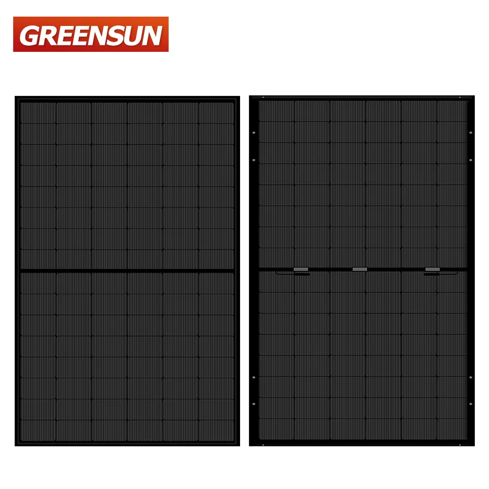 Monocrystalline Silicon Solar Panels Full Black 440W 450W N-type Topcon 96 Cells 460W System PV Panel for Roof Install