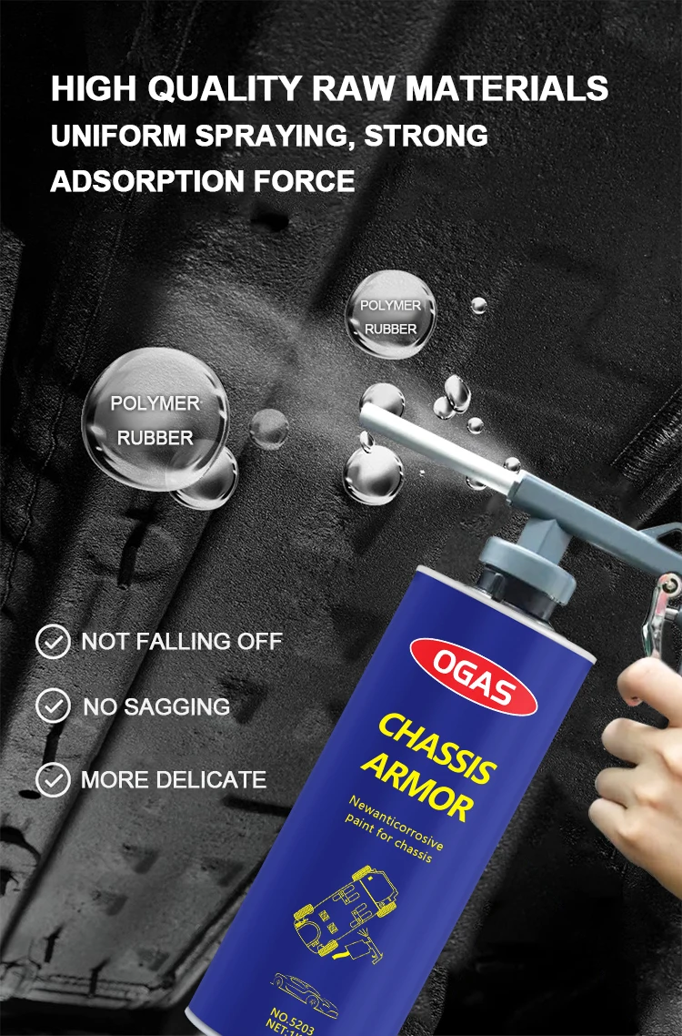 Car Chassis Rubberized Undercoat Rubber Paint for Cars Undercoating Auto Underbody Coating Spray Automotive Paintable Protect