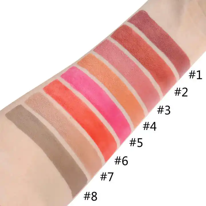 Cheap Price ODM OEM LOGO Liquid Blush Private Label Cream Blush Makeup Blush Waterproof 6 Colors Cheek Cosmetic for makeup