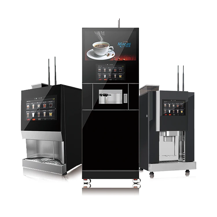 Professional commercial Coffee&Tea Fully Automatic bean to cup coffee machine hotel self service vending machine factory
